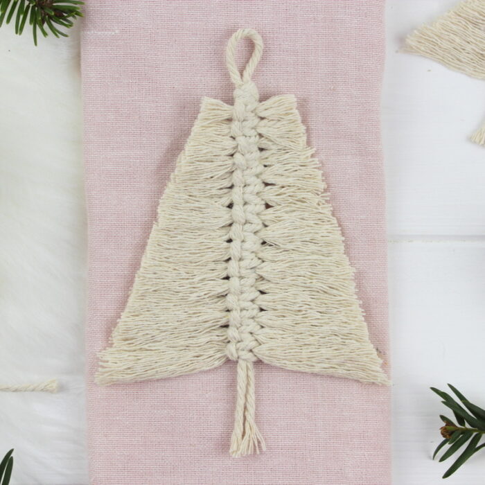 DIY – Makramee Tannenbaum schnell und einfach knüpfen