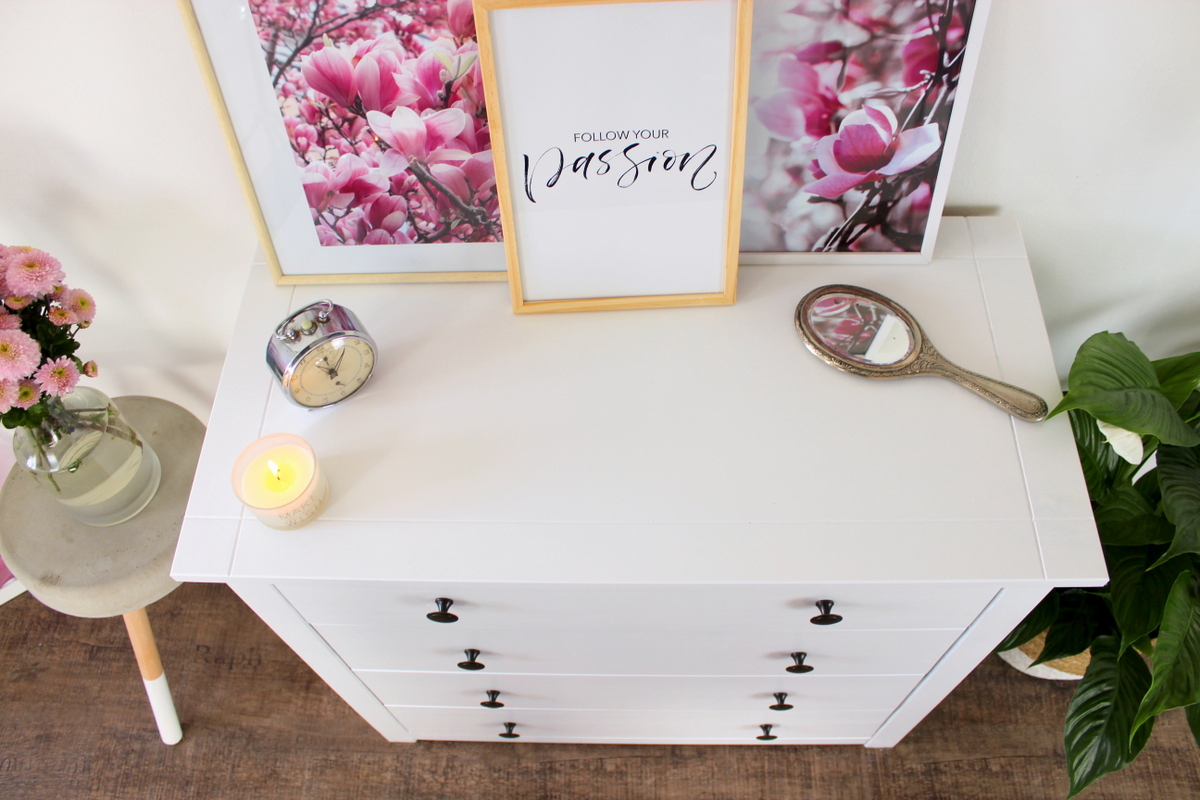 Upcycling Kommode, weiß gestrichen