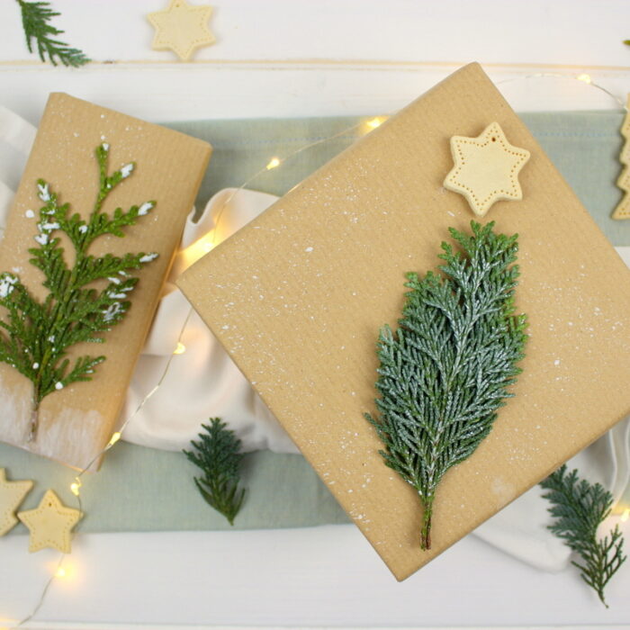 DIY – weihnachtliche Geschenkverpackung schnell und einfach selber machen