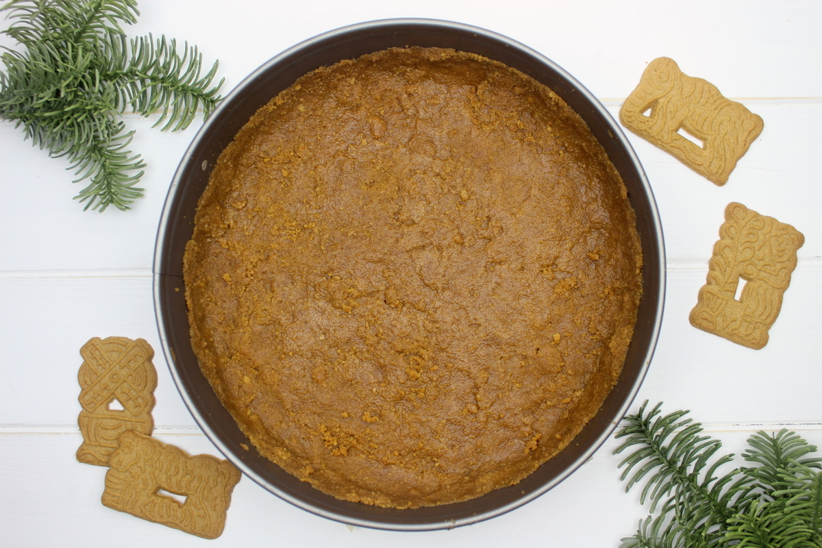 weihnachtlicher Spekulatius Cheesecake / Käsekuchen - einfaches Rezept