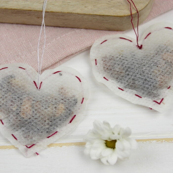DIY – Herz Teebeutel einfach selber machen – perfekt für Valentinstag oder Muttertag