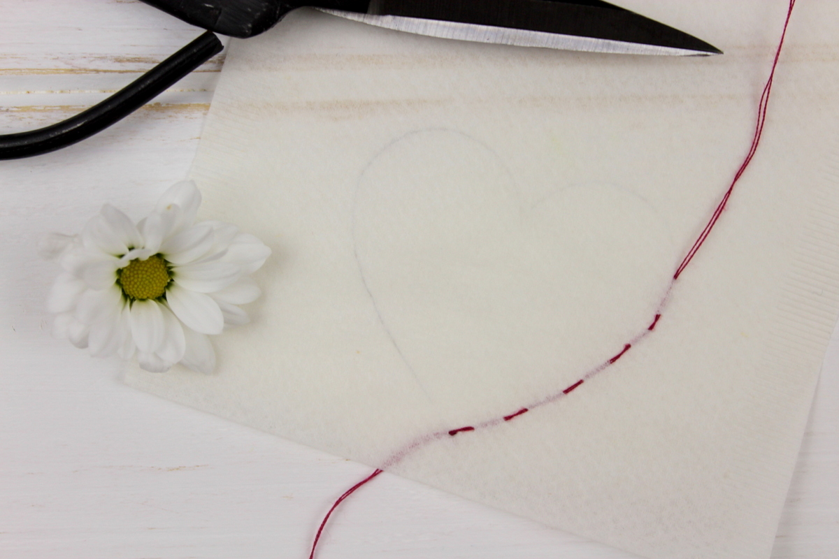 Herz Teebeutel mit Früchtetee einfach selber nähen