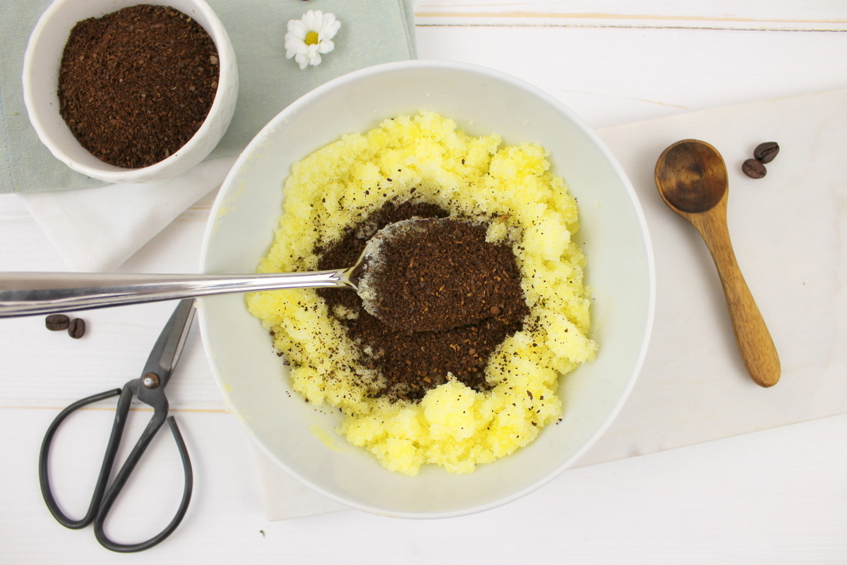 DIY Sugar Scrub mit Kaffee selber machen + Etikett