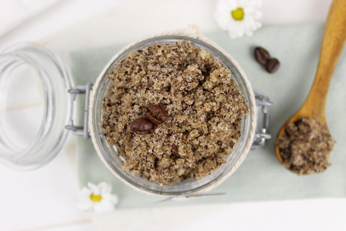 DIY Sugar Scrub mit Kaffee selber machen + Etikett