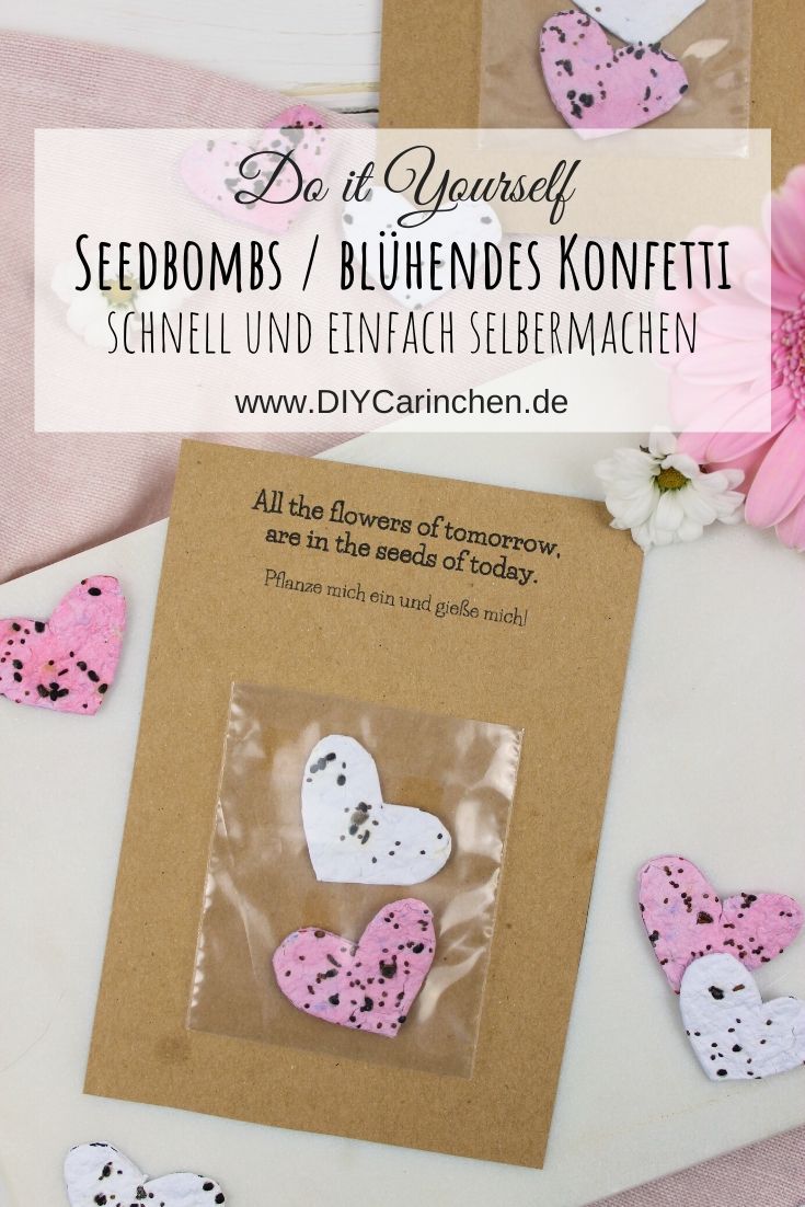 DIY - Seedbombs | Samenbomben | blühendes Konfetti basteln