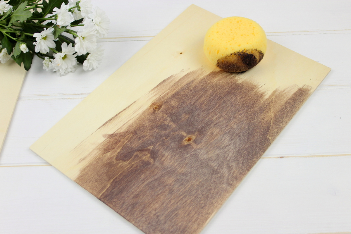 DIY String Art Wandbild Vase mit Blumen