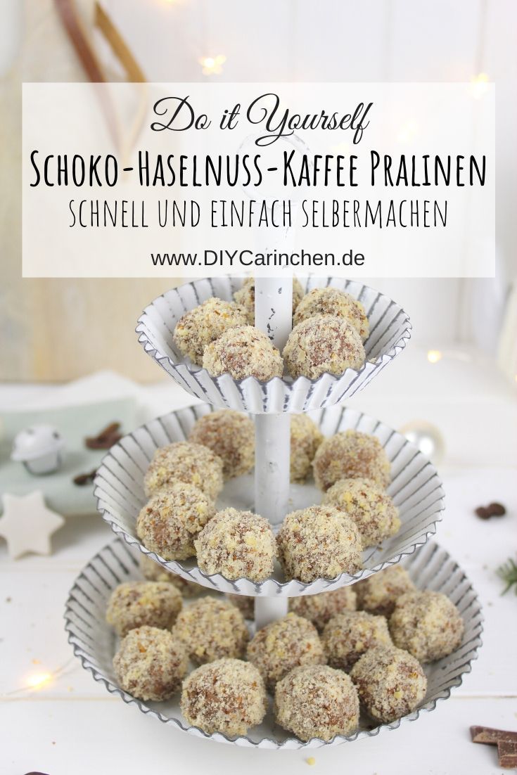 Rezept Schoko-Haselnuss-Kaffee Pralinen