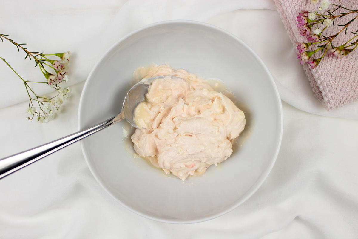 DIY Bodylotion in Vanille und Kokos in einem Einmachglas Kosmetik