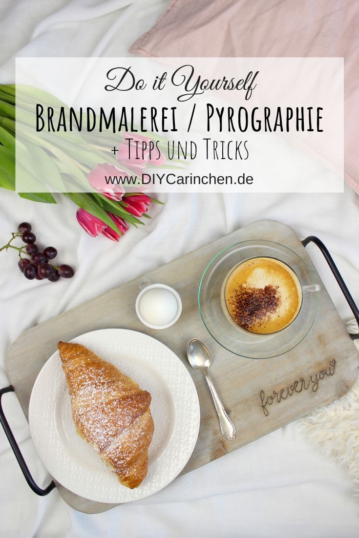 DIY Brandmalerei auf Holz - Geschenk Valentinstag