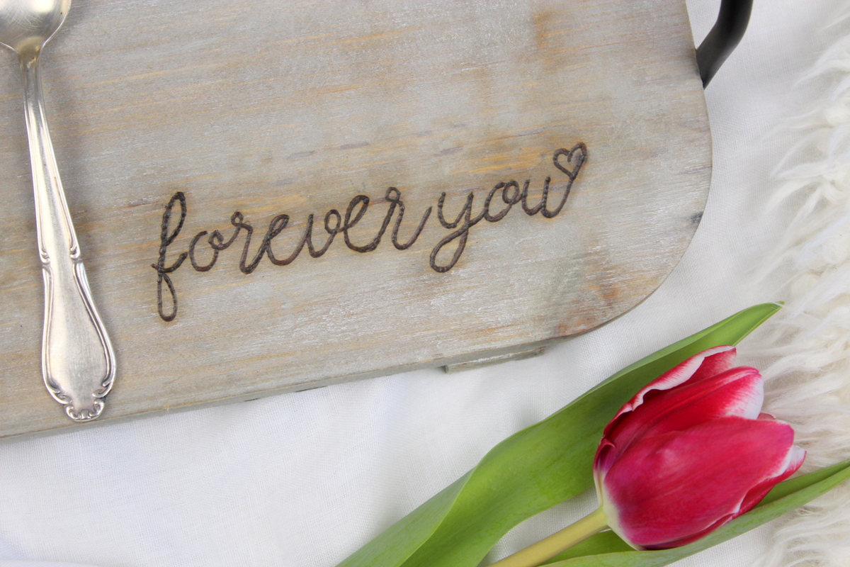 DIY Brandmalerei auf Holz - Geschenk Valentinstag