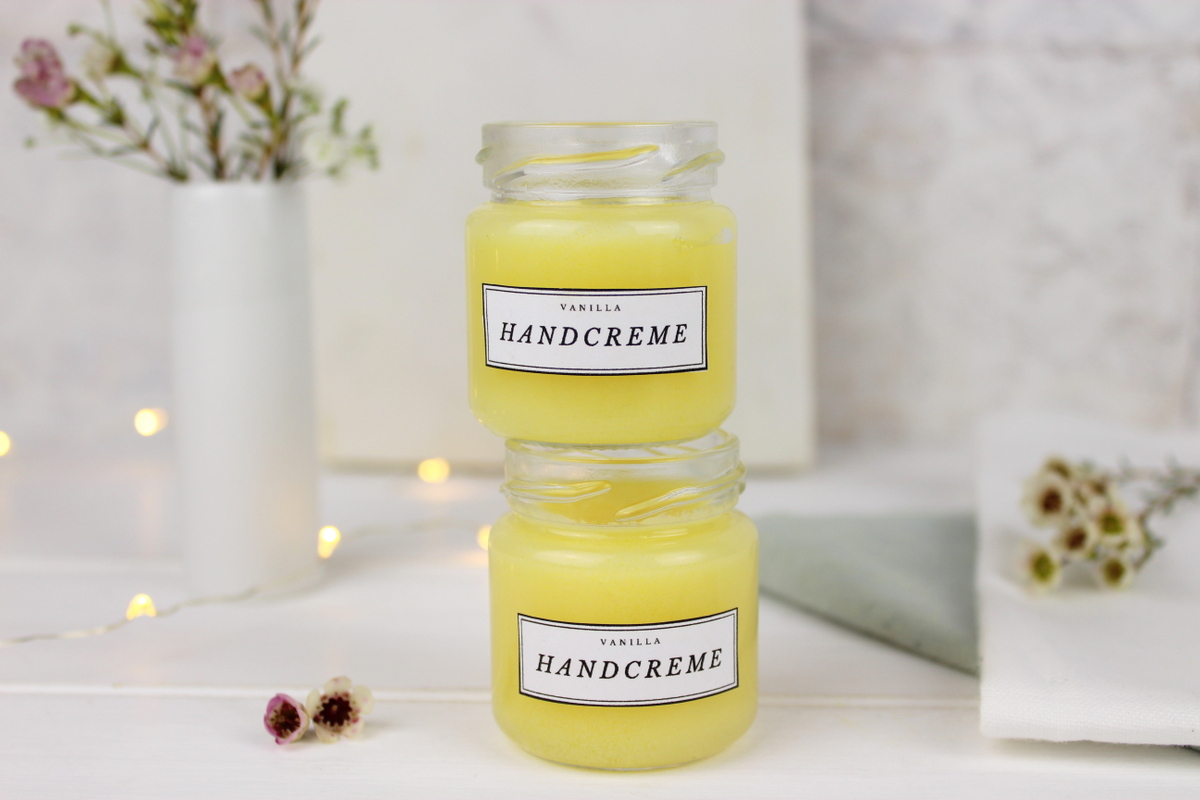DIY Handcreme aus 3 Zutaten selber machen im Einmachglas
