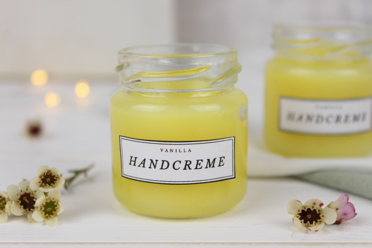 DIY Handcreme aus 3 Zutaten selber machen im Einmachglas