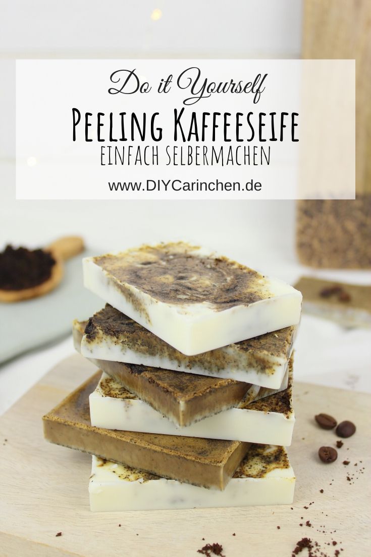 DIY selbstgemachte Kaffeeseife mit Peelingeffekt und Kaffeesatz