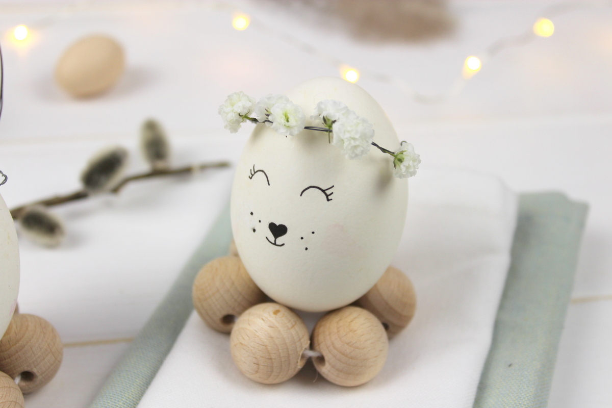 DIY Hasenohren aus Metall als Deko für Ostereier