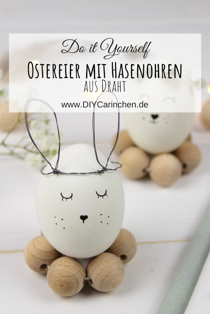 DIY Hasenohren aus Metall als Deko für Ostereier