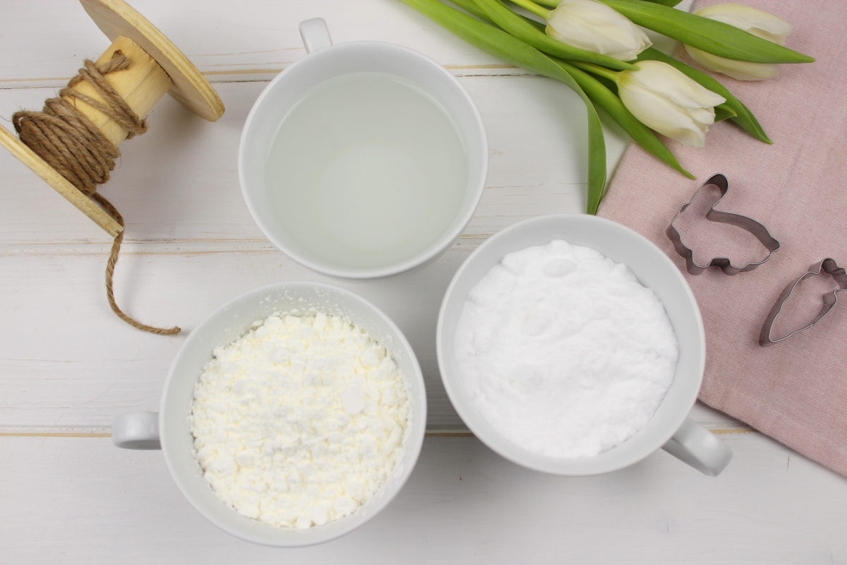 DIY Osterhasen aus Kaltporzellan als Geschenkanhänger Osterdeko