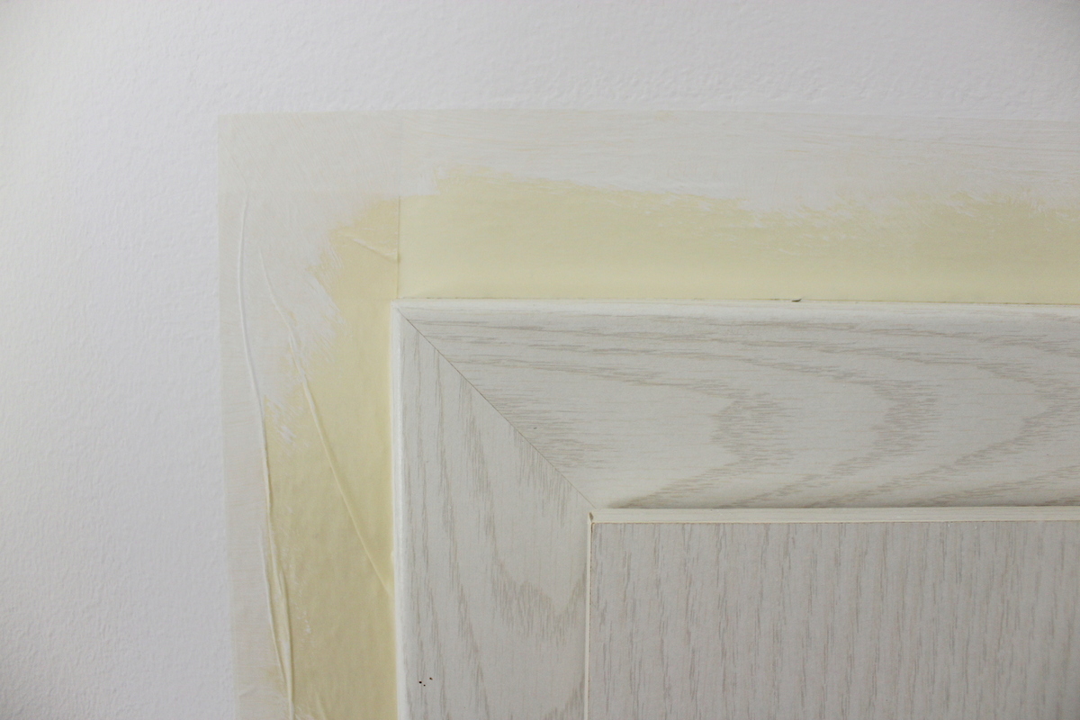 DIY Wände streichen mit Rand in rosa