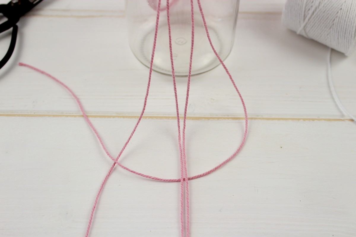 DIY Makramee Windlichter Kreuzknoten knüpfen