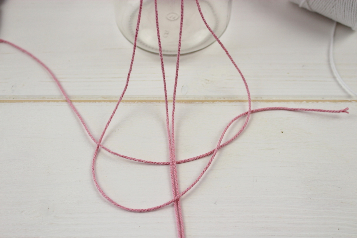 DIY Makramee Windlichter Kreuzknoten knüpfen
