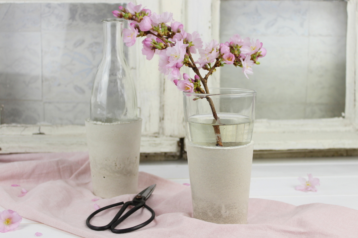 DIY Betonvase selber machen / gießen