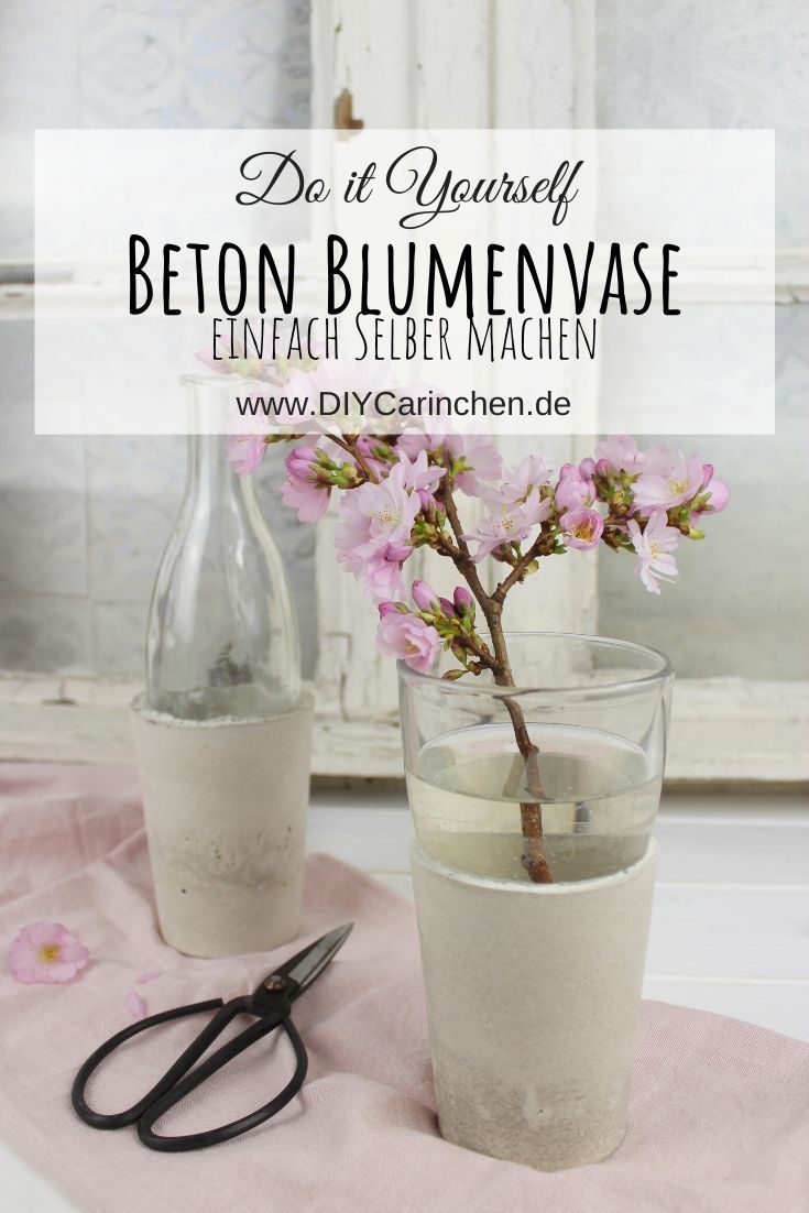DIY Betonvase selber machen / gießen