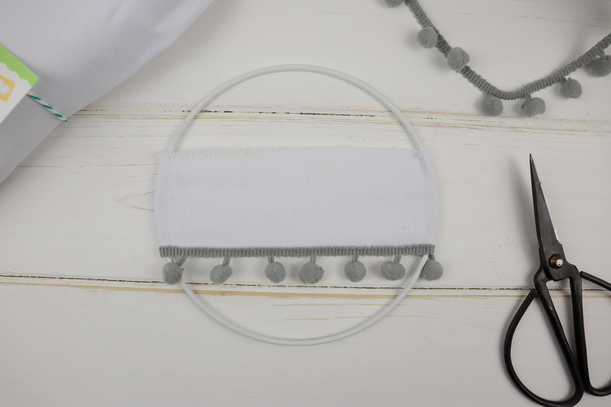 DIY Tüschilder aus Bändern und Drahtringen