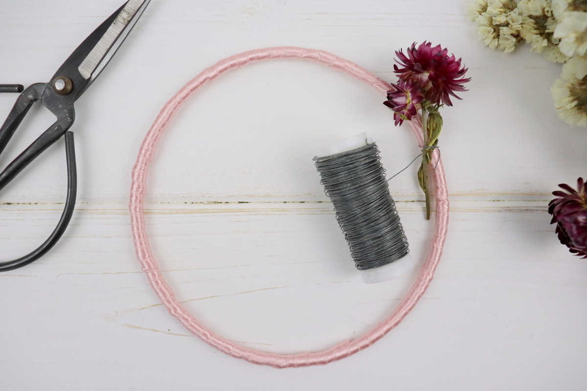 DIY Tüschilder aus Bändern und Drahtringen