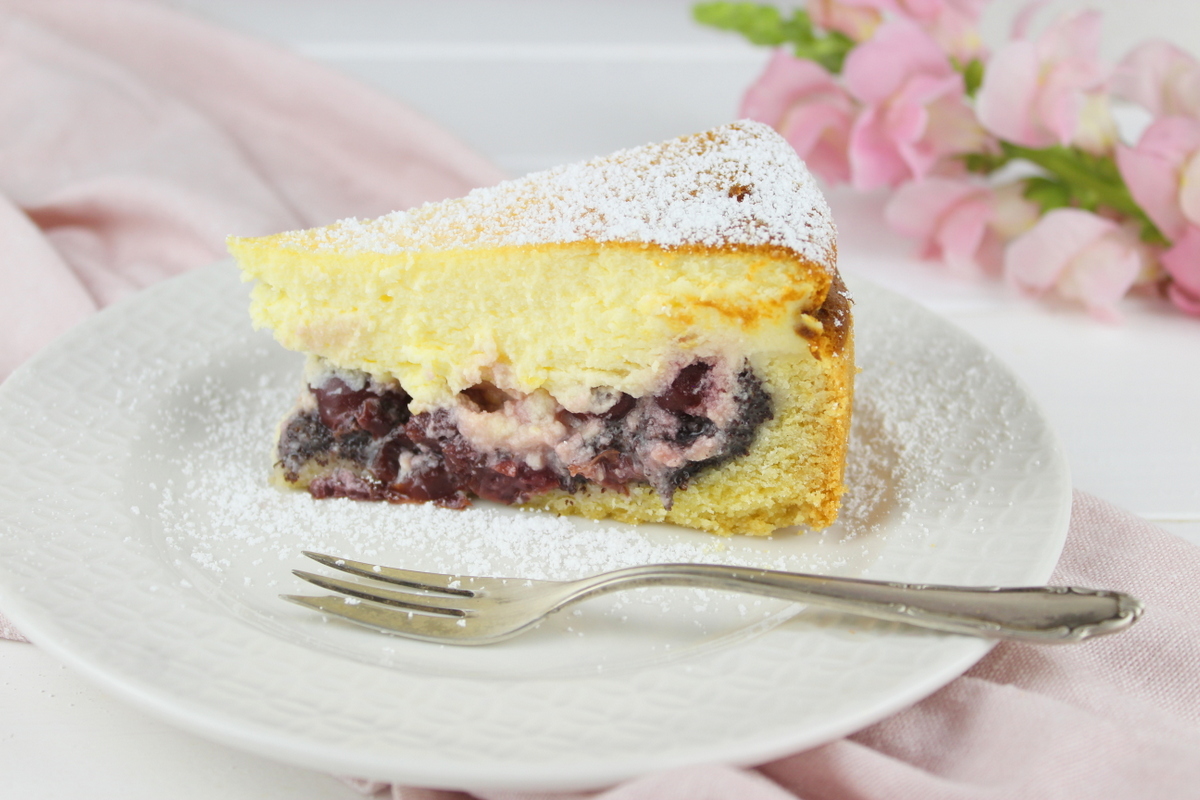 Rezept Kirsch Käsekuchen mit Mohn