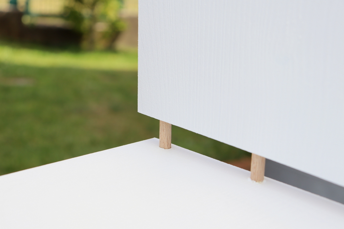 DIY - selbstgebaute Gartenbank mit Blumentopf