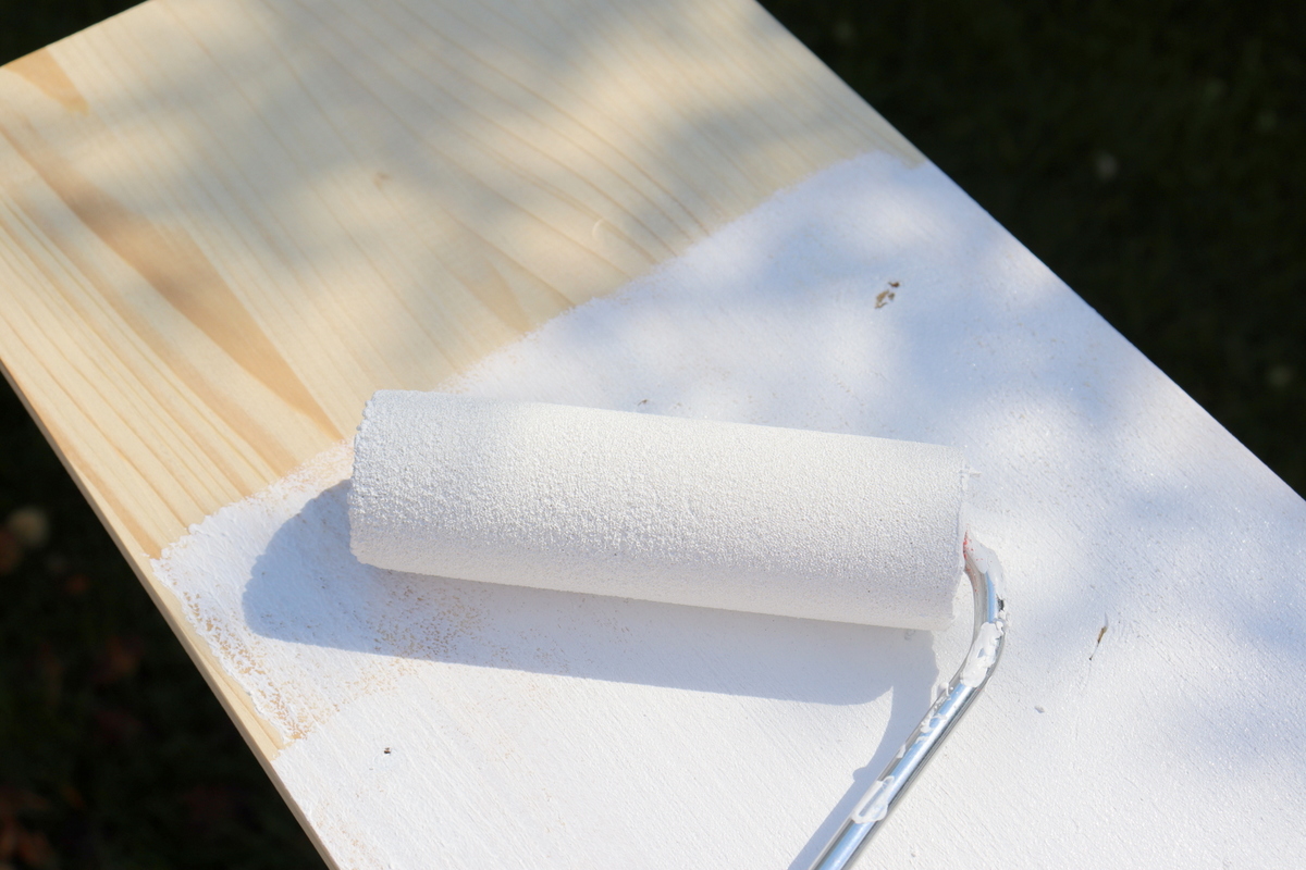 Selbstgebautes Gartenregal aus Holz + Bauplan