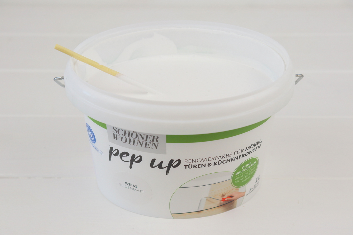 DIY Beistelltisch aus einer alten Obstkiste - Upcycling mit Farbe