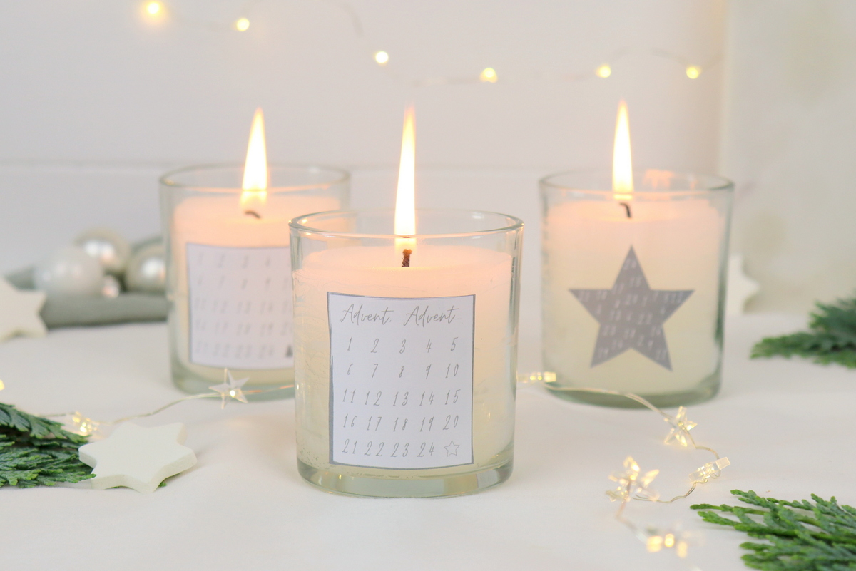 DIY Mini Kerzen Adventskalender selber gießen / machen