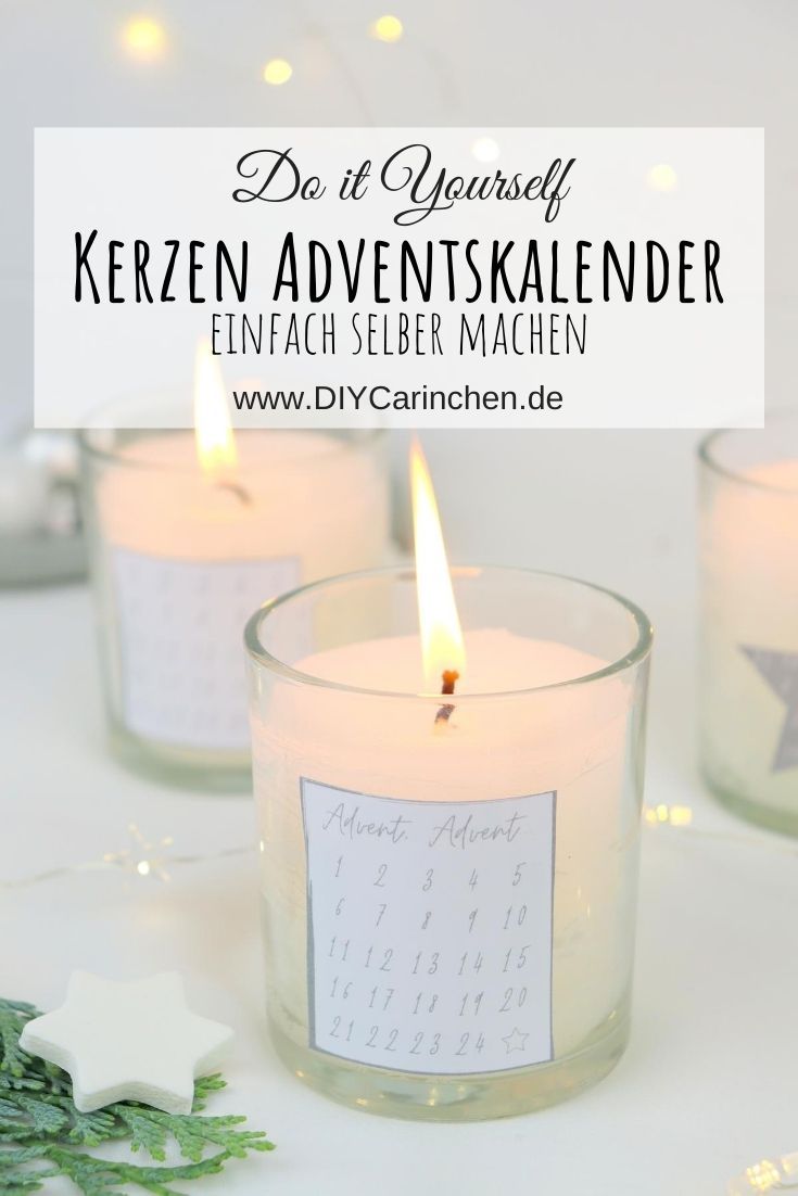 DIY Mini Kerzen Adventskalender selber gießen / machen