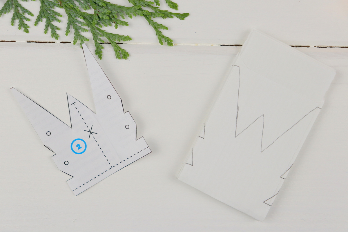 DIY - selbstgemachte mini 3D Sterne aus Papier / Brotütensterne