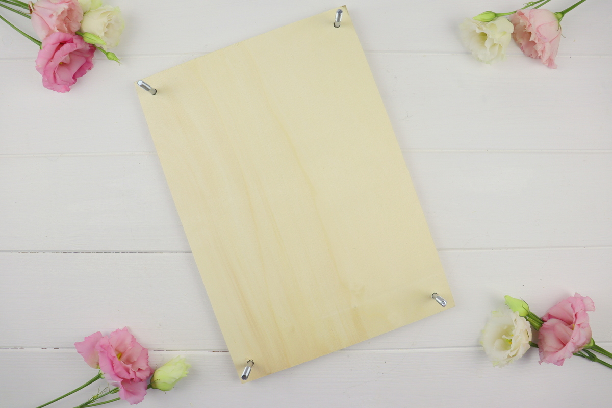 DIY selbstgebaute Blumenpresse aus Holz