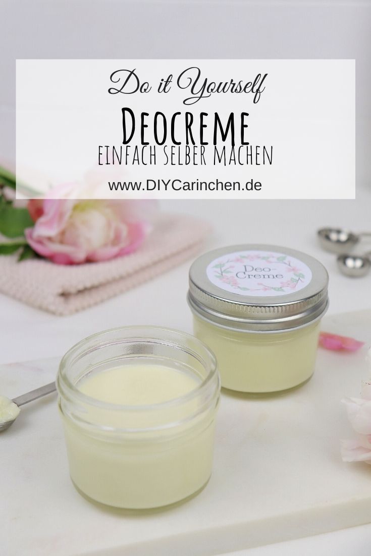 DIY selbstgemachte Deocreme im Einmachglas selber machen