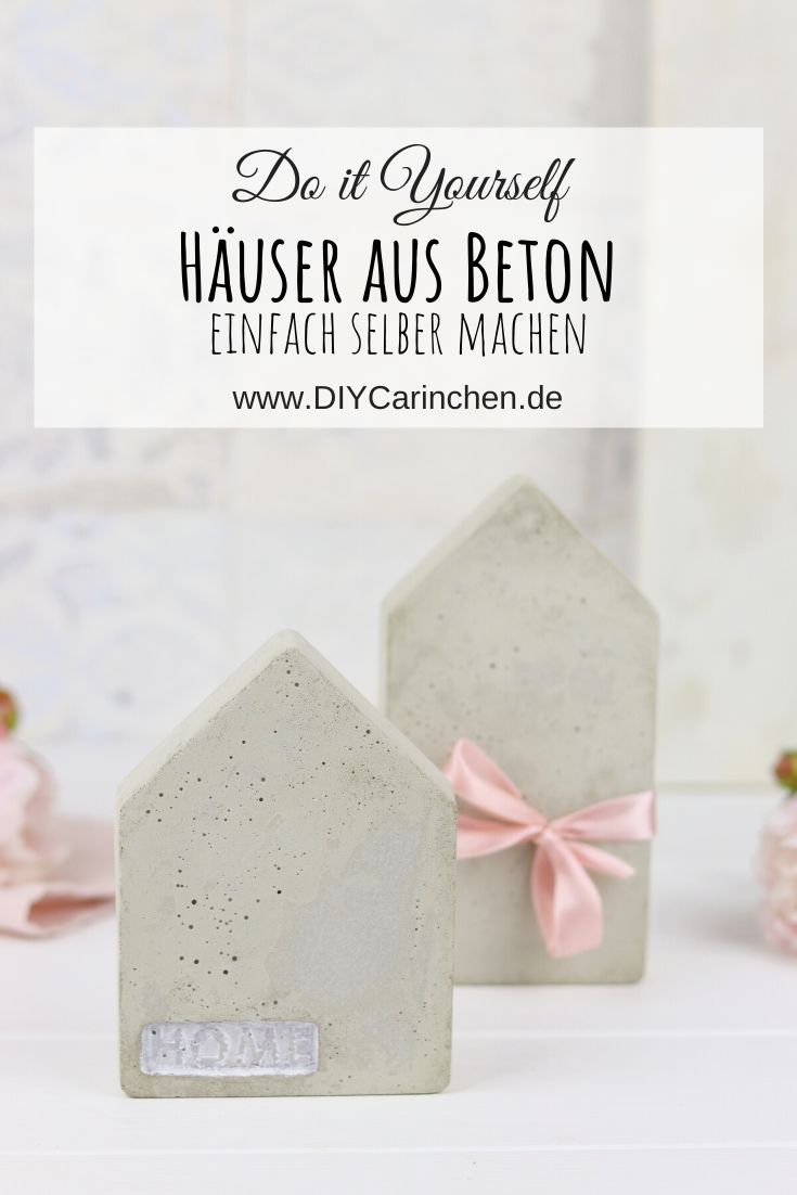 DIY selbstgemachte Häuser aus Beton mit Gießform