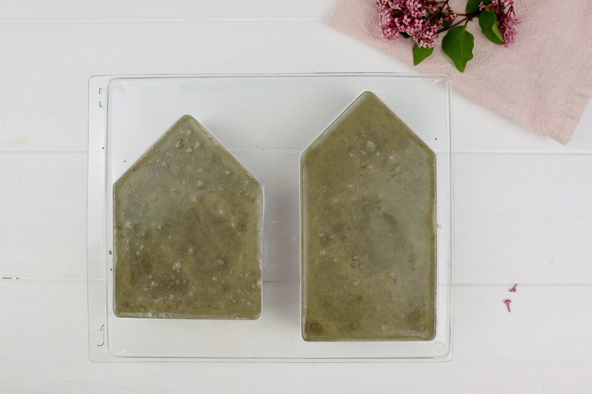 DIY selbstgemachte Häuser aus Beton mit Gießform