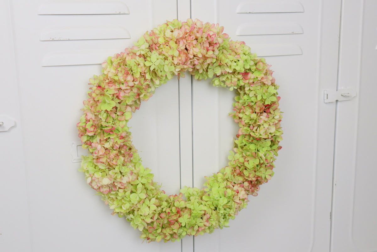 DIY Kranz aus Hortensien / Hortensienkranz einfach selber binden