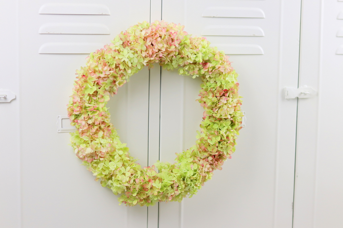 DIY Kranz aus Hortensien / Hortensienkranz einfach selber binden