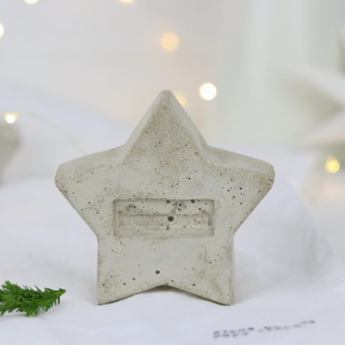 DIY – Sterne aus Beton schnell und einfach selber machen – wunderschöne Weihnachtsdeko