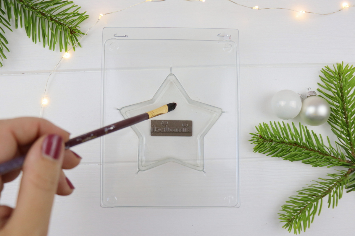 DIY - selbstgemachte Beton Sterne mit Prägung zu Weihnachten