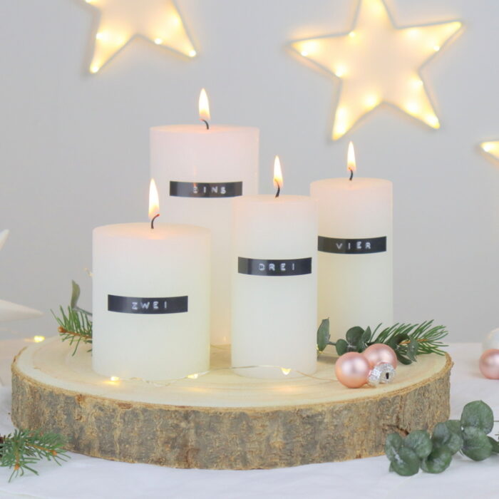 DIY – minimalistischer Adventskranz selber machen – Dekotipp für Weihnachten