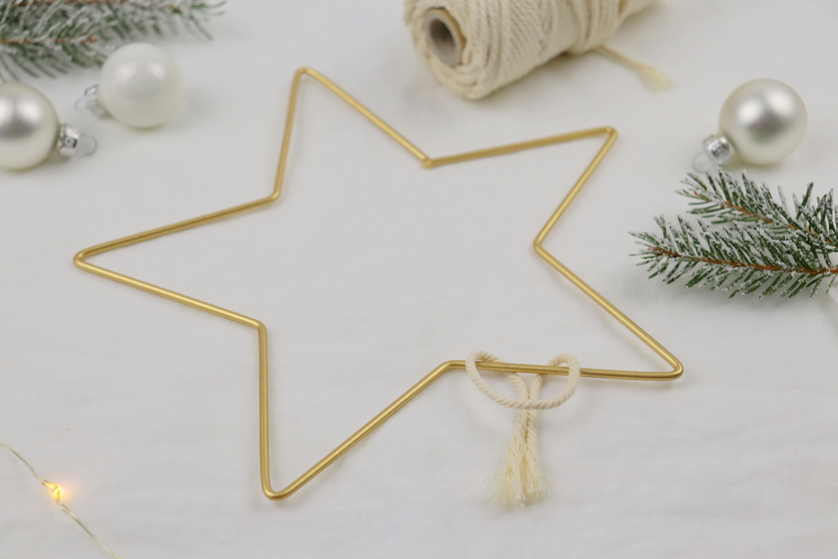 DIY Anleitung Makramee Stern zu Weihnachten knüpfen selber machen
