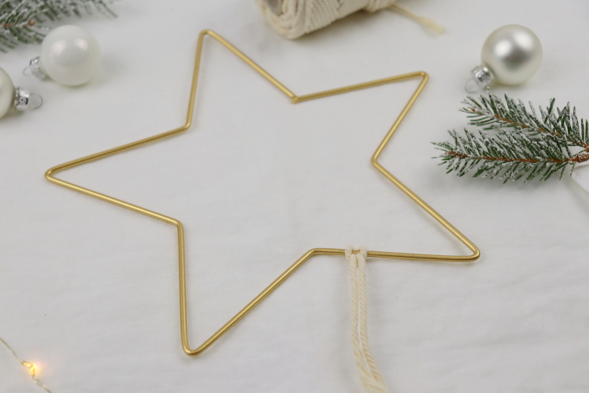 DIY Anleitung Makramee Stern zu Weihnachten knüpfen selber machen