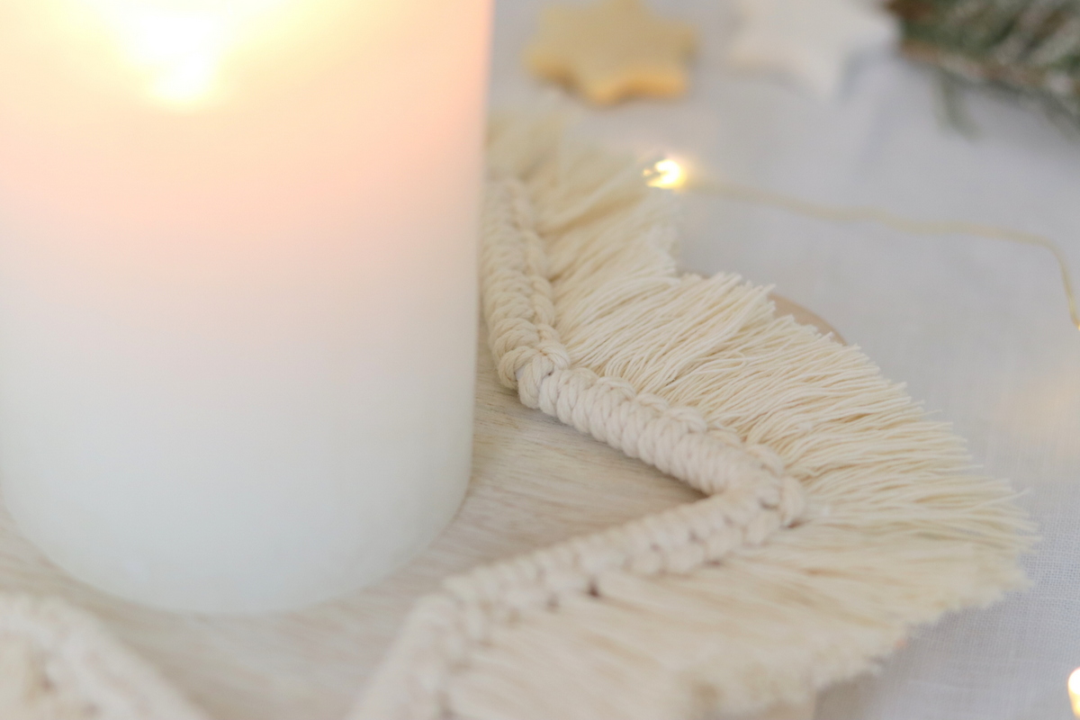DIY Anleitung Makramee Stern zu Weihnachten knüpfen selber machen