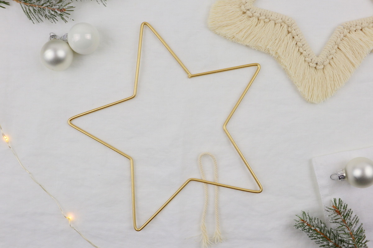 DIY Anleitung Makramee Stern zu Weihnachten knüpfen selber machen
