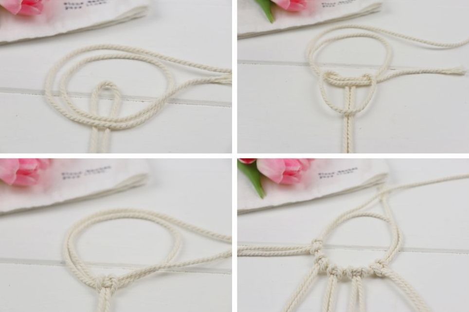 DIY selbstgemachte Makramee Untersetzer / Macrame Coaster