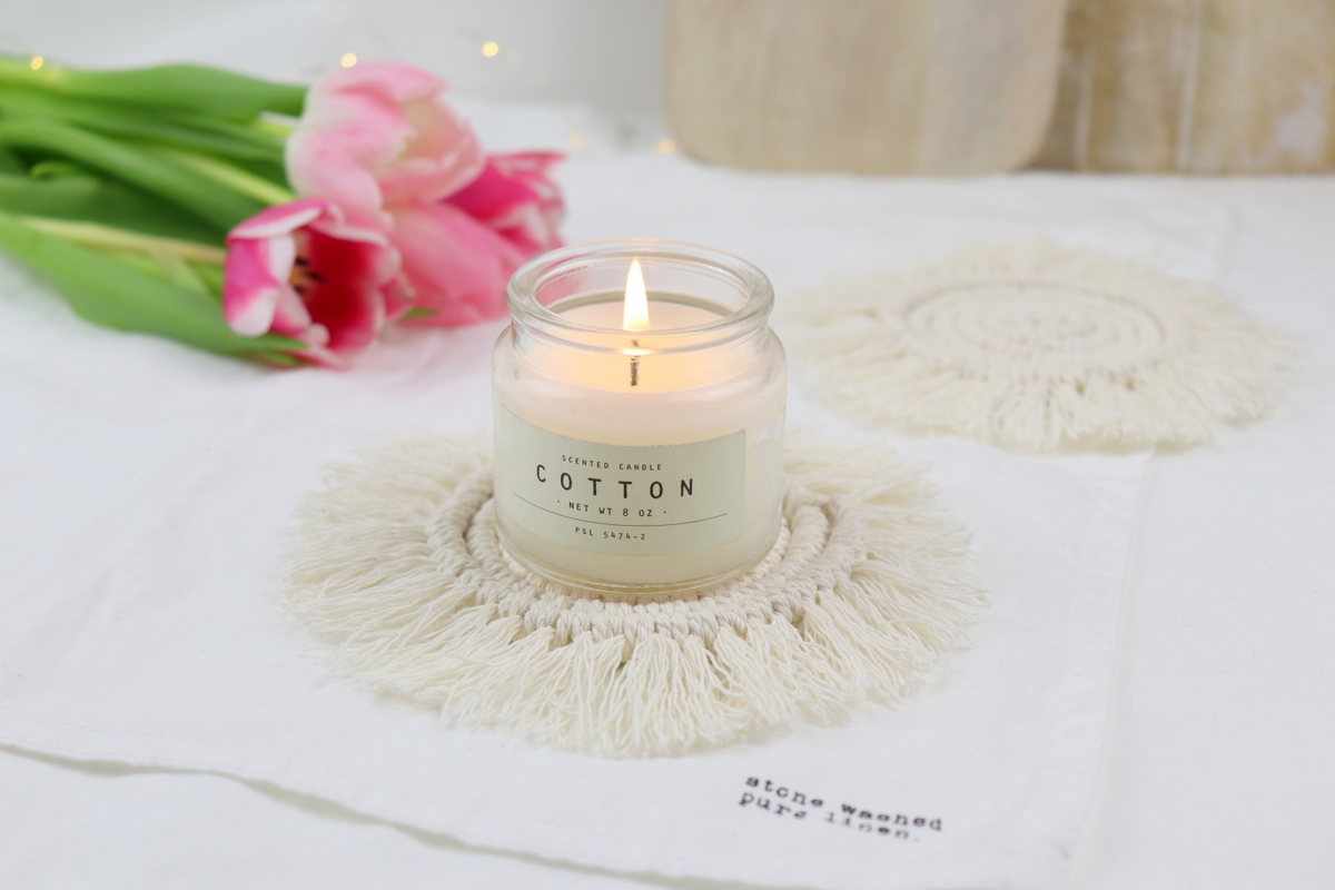 DIY selbstgemachte Makramee Untersetzer / Macrame Coaster