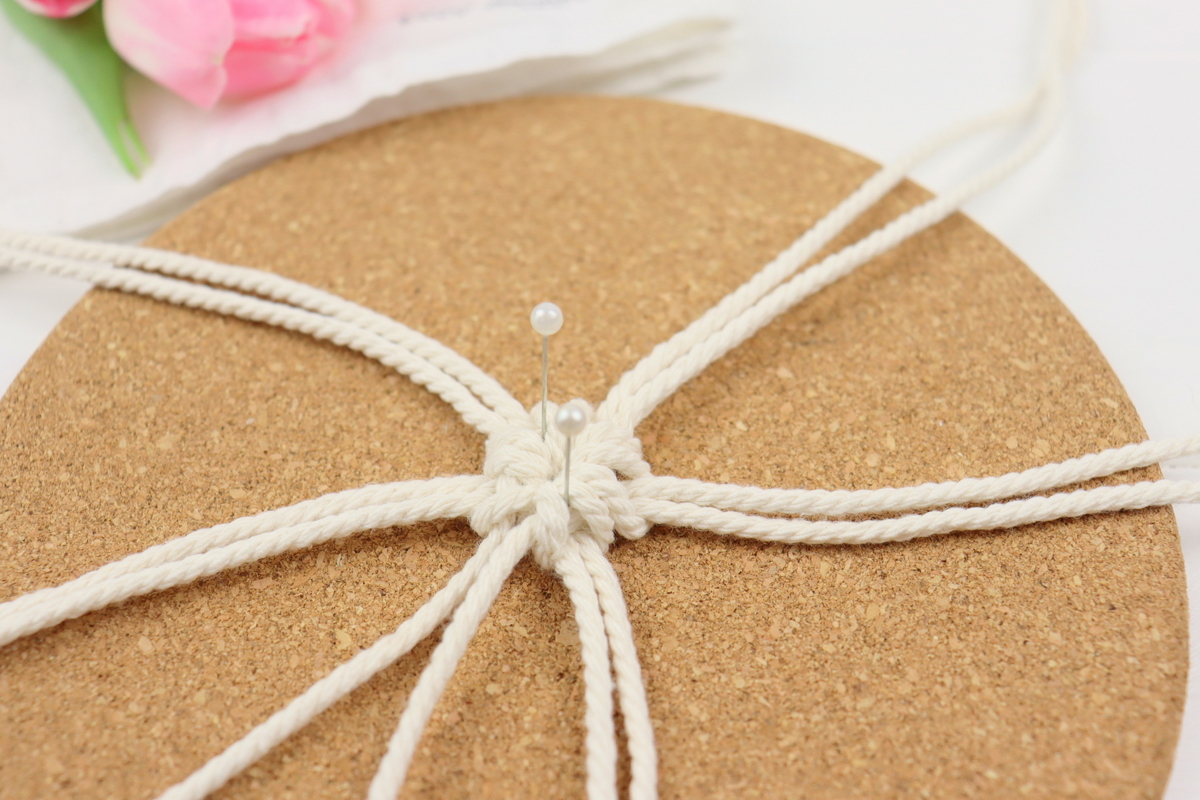 DIY selbstgemachte Makramee Untersetzer / Macrame Coaster
